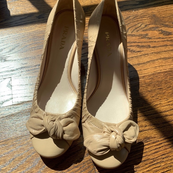 Nude Prada Calzature Donna Antic Soft heels - Picture 1 of 7